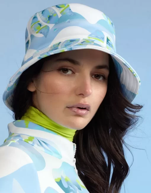 Cheap Cynthia Rowley Neoprene Bucket Hat Whtmt