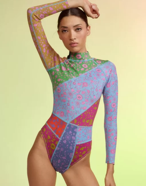 Shop Cynthia Rowley Patchwork Wetsuit Frlmu