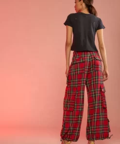 Hot Cynthia Rowley Plaid Cargo Pants Rdmlt