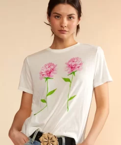 Discount Cynthia Rowley Printed T-Shirt Flwwt