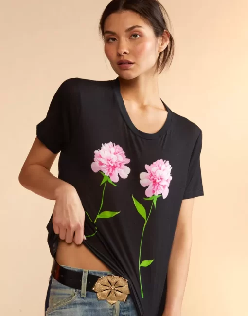 Sale Cynthia Rowley Printed T-Shirt Flwbl