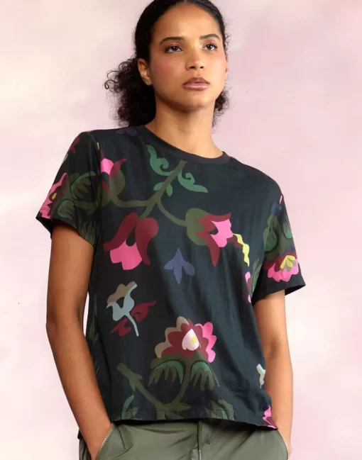 Cheap Cynthia Rowley Printed T-Shirt Blkfl