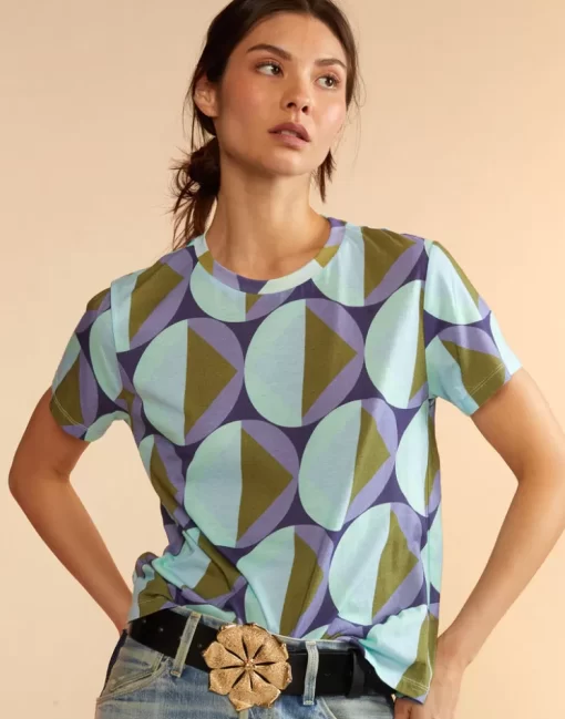 Store Cynthia Rowley Printed T-Shirt Geogrbl