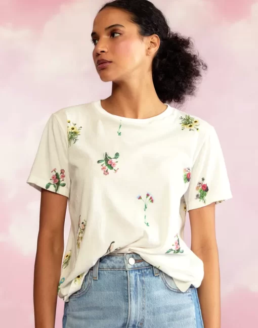 Online Cynthia Rowley Printed T-Shirt Whtmt