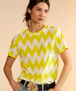 Discount Cynthia Rowley Printed T-Shirt Ylwtcv