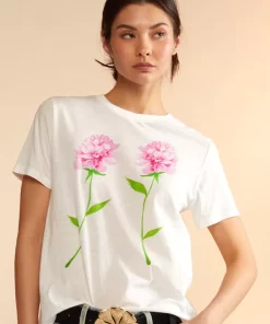 Discount Cynthia Rowley Printed T-Shirt Flwwt