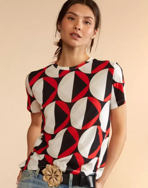 Online Cynthia Rowley Printed T-Shirt Geoblrd