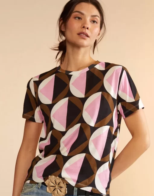 Store Cynthia Rowley Printed T-Shirt Geoblpk