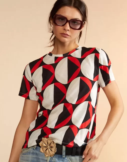 Online Cynthia Rowley Printed T-Shirt Geoblrd