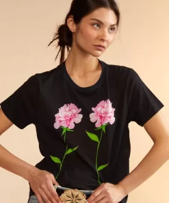 Sale Cynthia Rowley Printed T-Shirt Flwbl