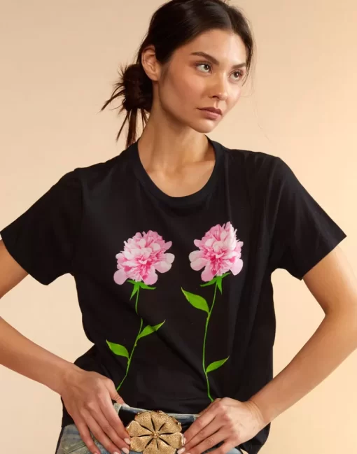 Sale Cynthia Rowley Printed T-Shirt Flwbl