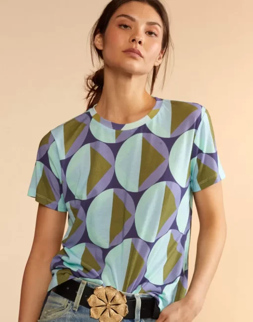 Store Cynthia Rowley Printed T-Shirt Geogrbl