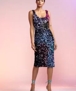 Hot Cynthia Rowley Prism Dress Blkmt