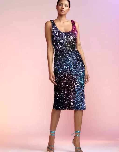 Hot Cynthia Rowley Prism Dress Blkmt