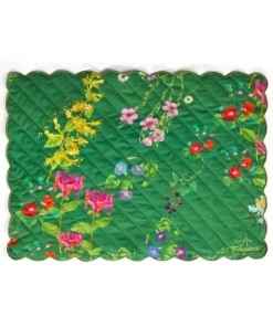 Clearance Cynthia Rowley Quilted Cotton Placemat Grnfl