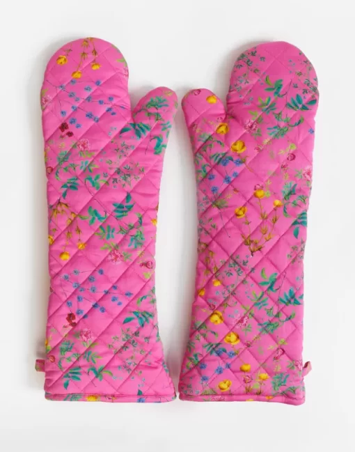 Clearance Cynthia Rowley Quilted Oven Mitts Pnkmt