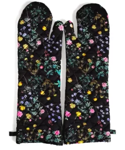 Best Sale Cynthia Rowley Quilted Oven Mitts Blkfl