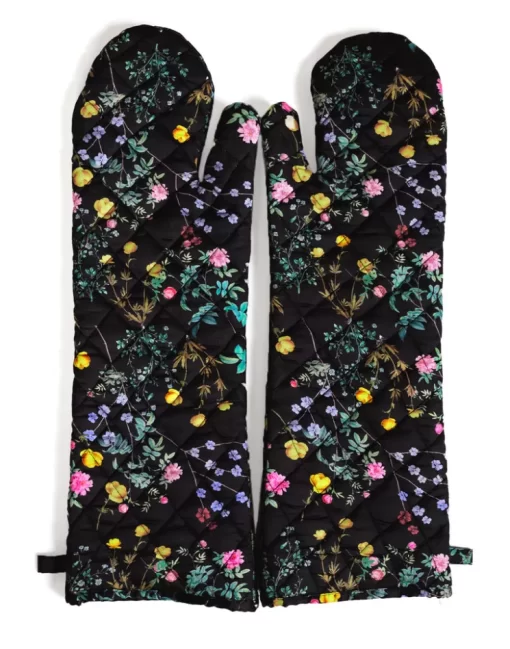 Best Sale Cynthia Rowley Quilted Oven Mitts Blkfl