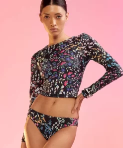 Hot Cynthia Rowley Reef Bikini Bottom Blkmul