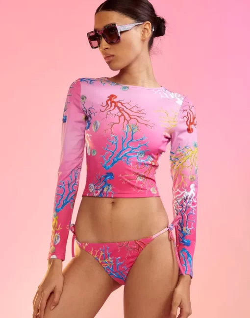 Outlet Cynthia Rowley Reef Rashguard Pkomcr