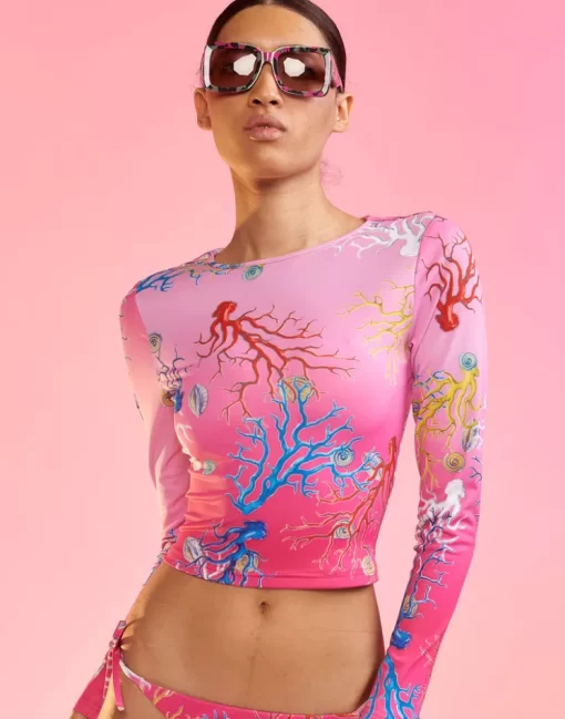 Outlet Cynthia Rowley Reef Rashguard Pkomcr