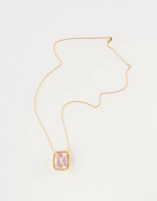 Fashion Cynthia Rowley Rose Quartz And Peridot Pendant Default Title