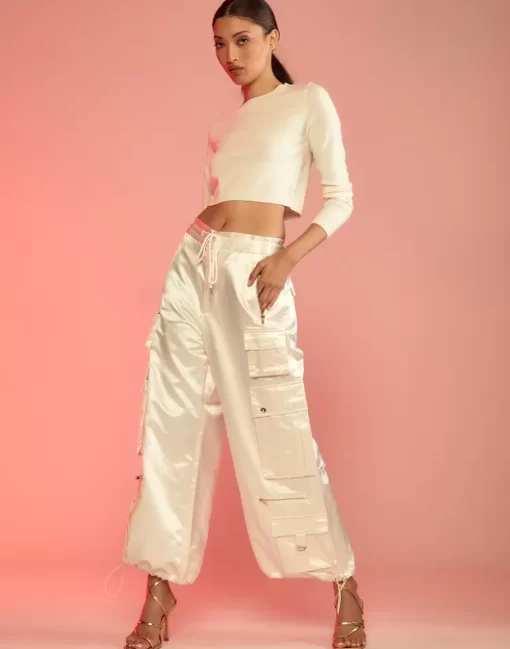 Best Sale Cynthia Rowley S Cargo Pants White