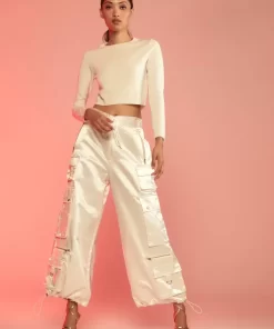 Best Sale Cynthia Rowley S Cargo Pants White