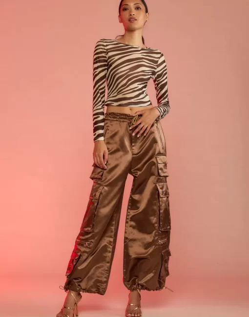 Outlet Cynthia Rowley S Cargo Pants Coffee