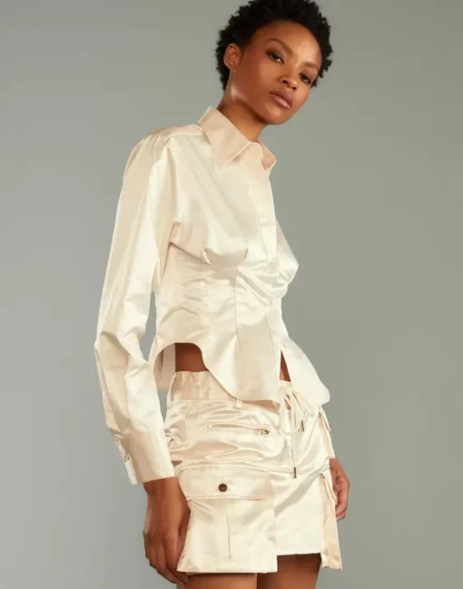 Best Cynthia Rowley S Cargo Shirt Cream