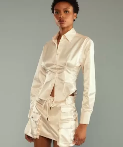 Best Cynthia Rowley S Cargo Shirt Cream