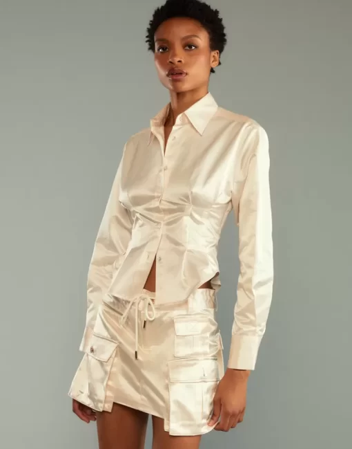 Best Cynthia Rowley S Cargo Shirt Cream