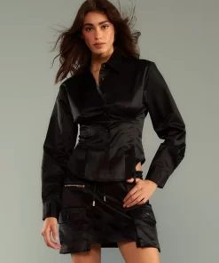 Discount Cynthia Rowley S Cargo Shirt Black