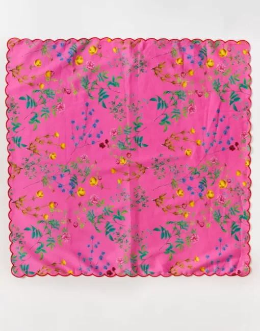 Discount Cynthia Rowley Scallop Embroidered Edge Dinner Napkin Pnkmt