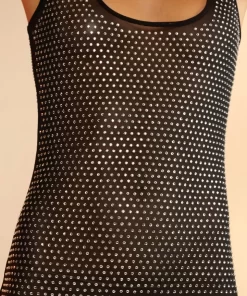 Hot Cynthia Rowley Smoke Show Crystal Dress Black