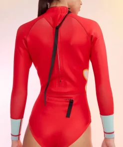 Cheap Cynthia Rowley Spring Daisy Wetsuit Red