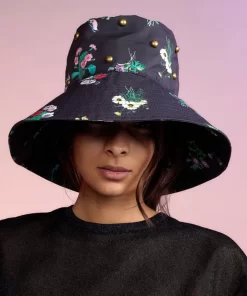 Outlet Cynthia Rowley Studded Bucket Hat Blkfl