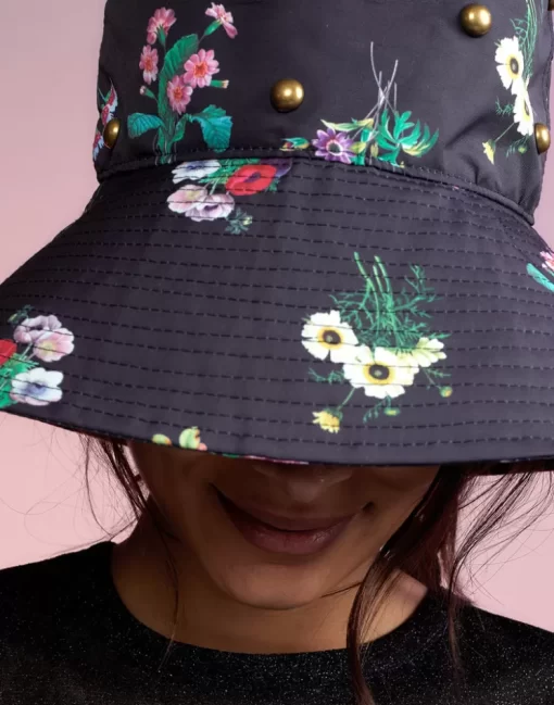 Outlet Cynthia Rowley Studded Bucket Hat Blkfl