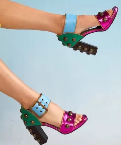 Store Cynthia Rowley Studded Heels Multi