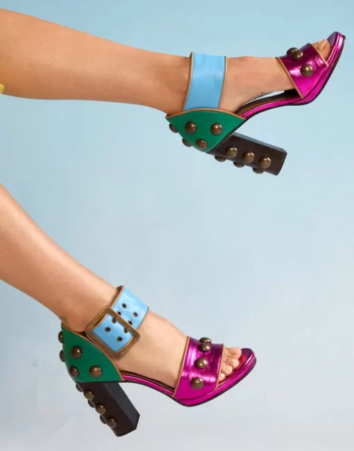 Store Cynthia Rowley Studded Heels Multi