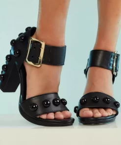 Clearance Cynthia Rowley Studded Heels Black