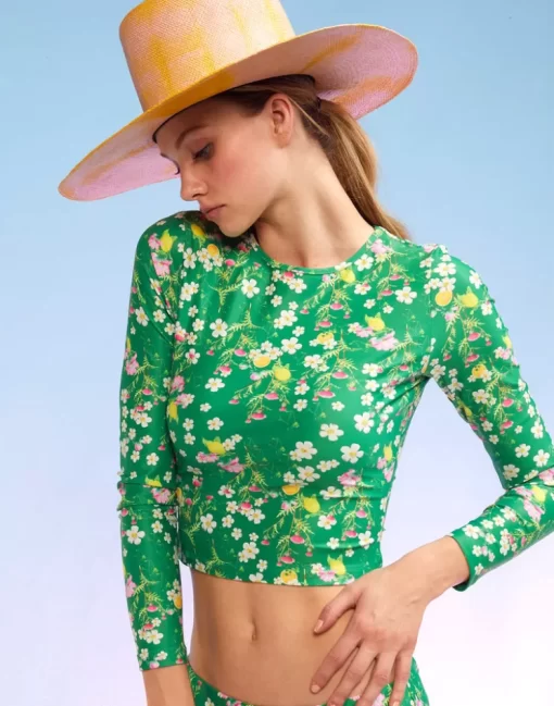 Flash Sale Cynthia Rowley Sunkissed Rashguard Grnmt