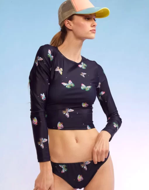 Sale Cynthia Rowley Sunkissed Rashguard Bmbtf