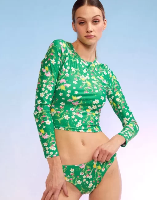 Flash Sale Cynthia Rowley Sunkissed Rashguard Grnmt