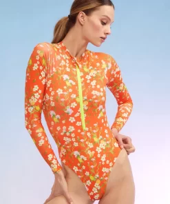 Outlet Cynthia Rowley Sunny Surfsuit Orgmt