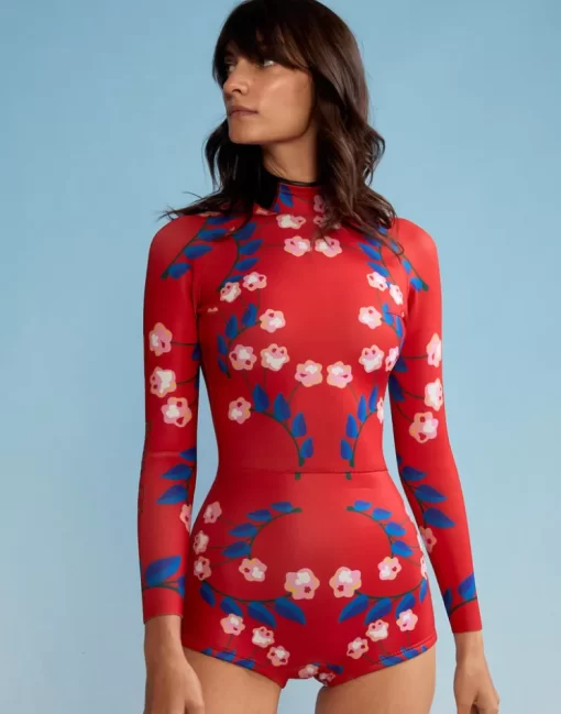 Clearance Cynthia Rowley Vine Floral Wetsuit Rdvflo