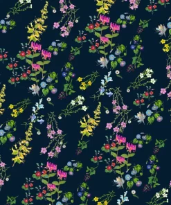 Discount Cynthia Rowley Whatever Floats Your Botanical Wallpaper Navy Floral | Light Blue Floral