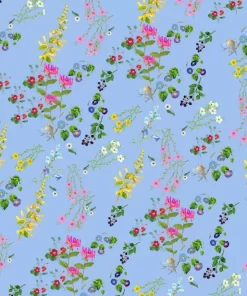 Discount Cynthia Rowley Whatever Floats Your Botanical Wallpaper Navy Floral | Light Blue Floral