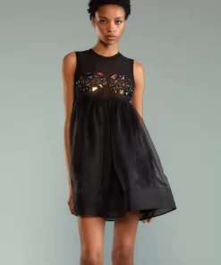 Clearance Cynthia Rowley Who'S That Girl Gem Dress Black