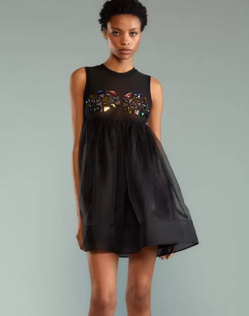 Clearance Cynthia Rowley Who'S That Girl Gem Dress Black